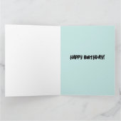 ビッグボトム美しいハッピーバースデービッグカード サンキューカード (内部)