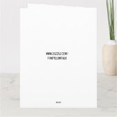 ビッグボトム美しいハッピーバースデービッグカード サンキューカード (裏面)