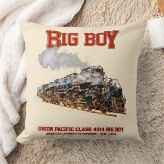 ビッグボーイヴィンテージ蒸気列車アメリカ機関車 クッション