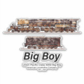 ビッグボーイヴィンテージ蒸気列車アメリカ機関車 シール (正面)