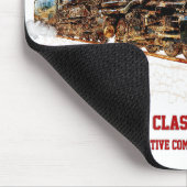 ビッグボーイヴィンテージ蒸気列車アメリカ機関車 マウスパッド (コーナー)