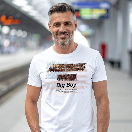 ビッグボーイヴィンテージ蒸気列車アメリカ機関車 Tシャツ