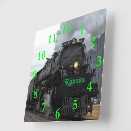 ビッグボーイ4014エルズワースカンザス スクエア壁時計 (傾斜)