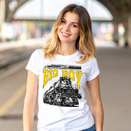 ビッグボーイ4014号蒸気機関車 ユニオン・パシフィック鉄道4000形 Tシャツ
