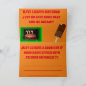 ビッグボーイ4014誕生日 カード (内部)