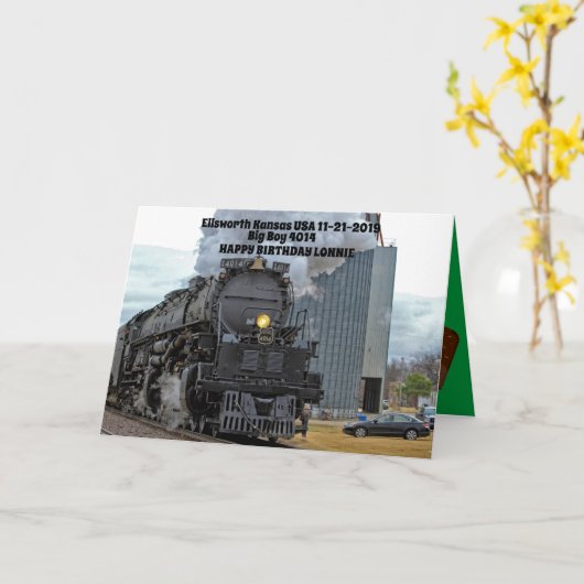 ビッグボーイ4014 カード (黄色い花)