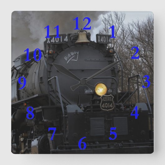 ビッグボーイ4014 スクエア壁時計 (正面)