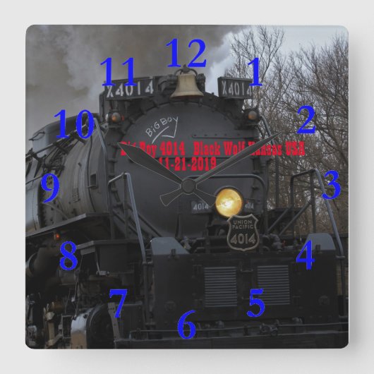 ビッグボーイ4014 スクエア壁時計 (正面)