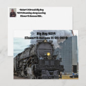 ビッグボーイ4014 蒸気機関車 ポストカード (正面/裏面)