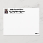 ビッグボーイ4014 蒸気機関車 ポストカード (裏面)