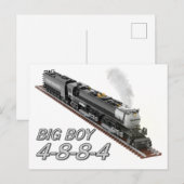 ビッグボーイ 4-8-8-4 蒸気機関車 ポストカード (正面/裏面)