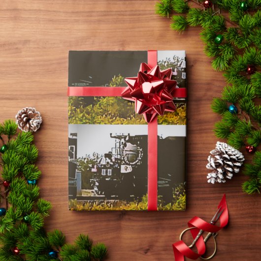 ビッグボーイNo. 4014列車ラッピング紙 ラッピングペーパー (クリスマスギフト)