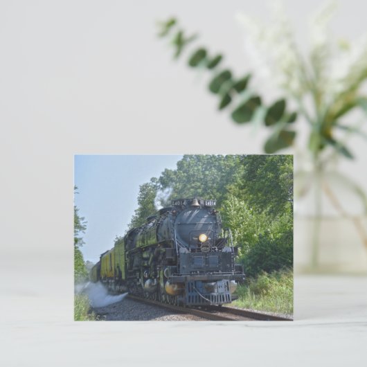 ビッグボーイNo. 4014蒸気機関車はがき ポストカード (スタンド正面)