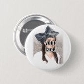 ビッグボーハットをパーソナライズ 缶バッジ (正面&裏面)