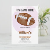 ビッグボールフットボールバースデー招待状 招待状 (スタンド正面)