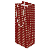 ビッグボーレッドクリスマスホリデーワインバッグ ワインギフトバッグ (裏面アングル)