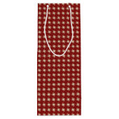 ビッグボーレッドクリスマスホリデーワインバッグ ワインギフトバッグ (裏面)