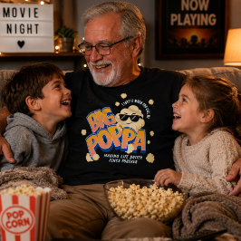 ビッグポッパーポップコーンダッドTシャツ 面白い父の日Tシャツ Tシャツ