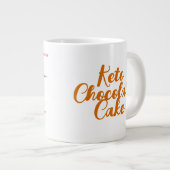 ビッグマイクロ波マグカップ(チョコレートケートマグケーキレシピ) ジャンボコーヒーマグカップ (正面右)