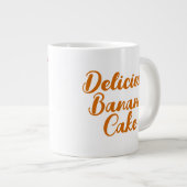 ビッグマイクロ波マグカップ(バナナマグケーキレシピ) ジャンボコーヒーマグカップ (正面右)