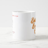 ビッグマイクロ波マグカップ(バナナマグケーキレシピ) ジャンボコーヒーマグカップ (正面)