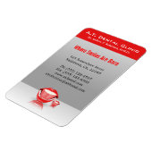 ビッグマウススマイル歯科の大型プレミアムフレキシマグネット マグネット (左側)