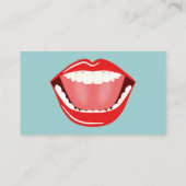 ビッグマウスホワイトティースブループロフェッショナルデンタル 名刺 (裏面)