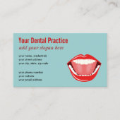 ビッグマウスホワイトティースブループロフェッショナルデンタル 名刺 (正面)