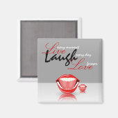 ビッグマウス生笑いスクエア冷蔵庫用マグネット マグネット (正面/裏面)