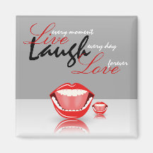 ビッグマウス生笑いスクエア冷蔵庫用マグネット