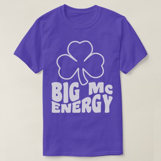 ビッグマックエナジーSt patricks dayアイリッシュラストネームスタ Tシャツ (デザイン正面)