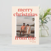 ビッグメリークリスマスグリーティングフォトカード シーズンカード (スタンド正面)