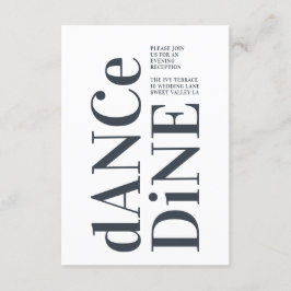 ビッグモダンモノグはっきりしたシンプルラム結婚 エンクロージャーカード