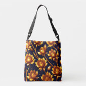 ビッグモダンラグジュアリー金ゴールドバラコレクション クロスボディバッグ (裏面)