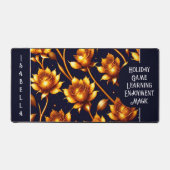 ビッグモダンラグジュアリー金ゴールドバラコレクション デスクマット (正面)