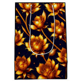 ビッグモダンラグジュアリー金ゴールドバラコレクション ミディアムペーパーバッグ (裏面)