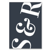 ビッグモノグラムモダンのシンプル表番号 テーブルナンバー (裏面)