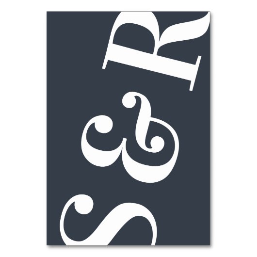 ビッグモノグラムモダンのシンプル表番号 テーブルナンバー (裏面)