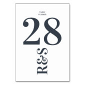 ビッグモノグラムモダンのシンプル表番号 テーブルナンバー (正面)