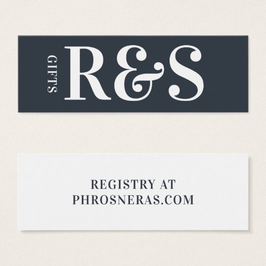 ビッグモノグラムモダンシンプルプレゼント (正面&裏面)