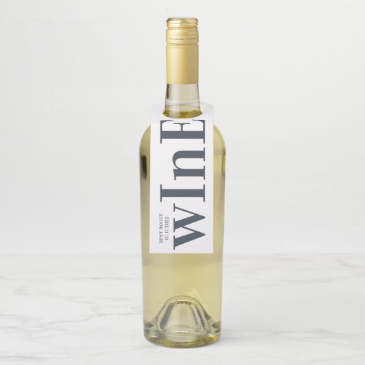 ビッグモノグラムモダンシンプル ボトルネックタグ (ボトル)