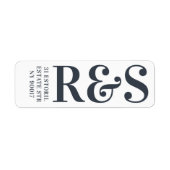 ビッグモノグラムモダンシンプル ラベル (正面)