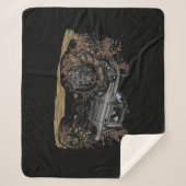 ビッグモンスタートラックオフロードアドベンチャーマッドボギング シェルパブランケット (正面)