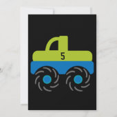 ビッグモンスタートラックバースデーパーティ招待状 招待状 (裏面)