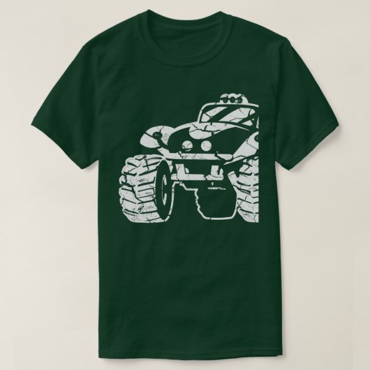 ビッグモンスタートラックホワイト Tシャツ (デザイン正面)