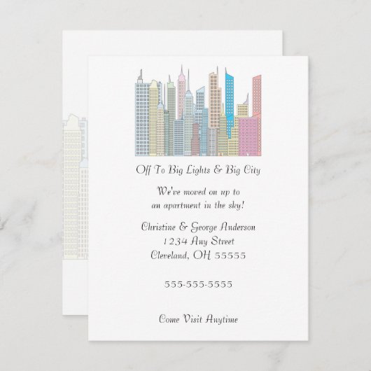 ビッグライツビッグシティの動きを伝える 案内状 (正面/裏面)