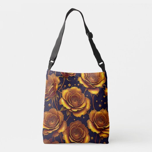 ビッグラグジュアリー金ゴールドトレンディーバラコレクション クロスボディバッグ (裏面)