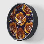 ビッグラグジュアリー金ゴールドトレンディーバラコレクション 壁時計 (傾斜)