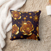 ビッグラグジュアリー金ゴールドバラモダンコレクション クッション (ブランケット)