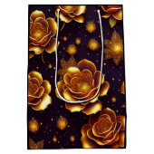 ビッグラグジュアリー金ゴールドバラモダンコレクション ミディアムペーパーバッグ (裏面)